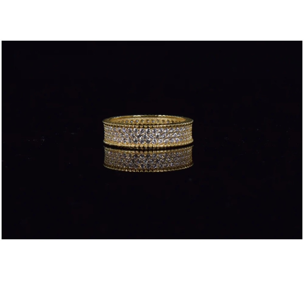 Shop Paige NY Micro Pave Gold Band - Size 6